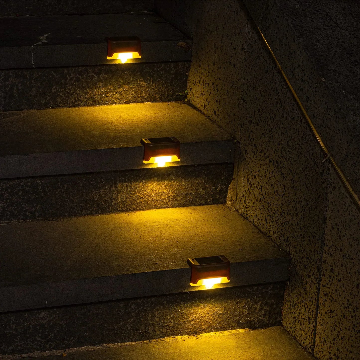 LED Solar Lampen Set für Treppen, Geländer und mehr