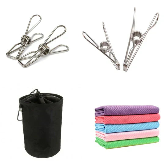 PowerClips (Umweltfreundliche 100% rostfreie Edelstahlklammern)