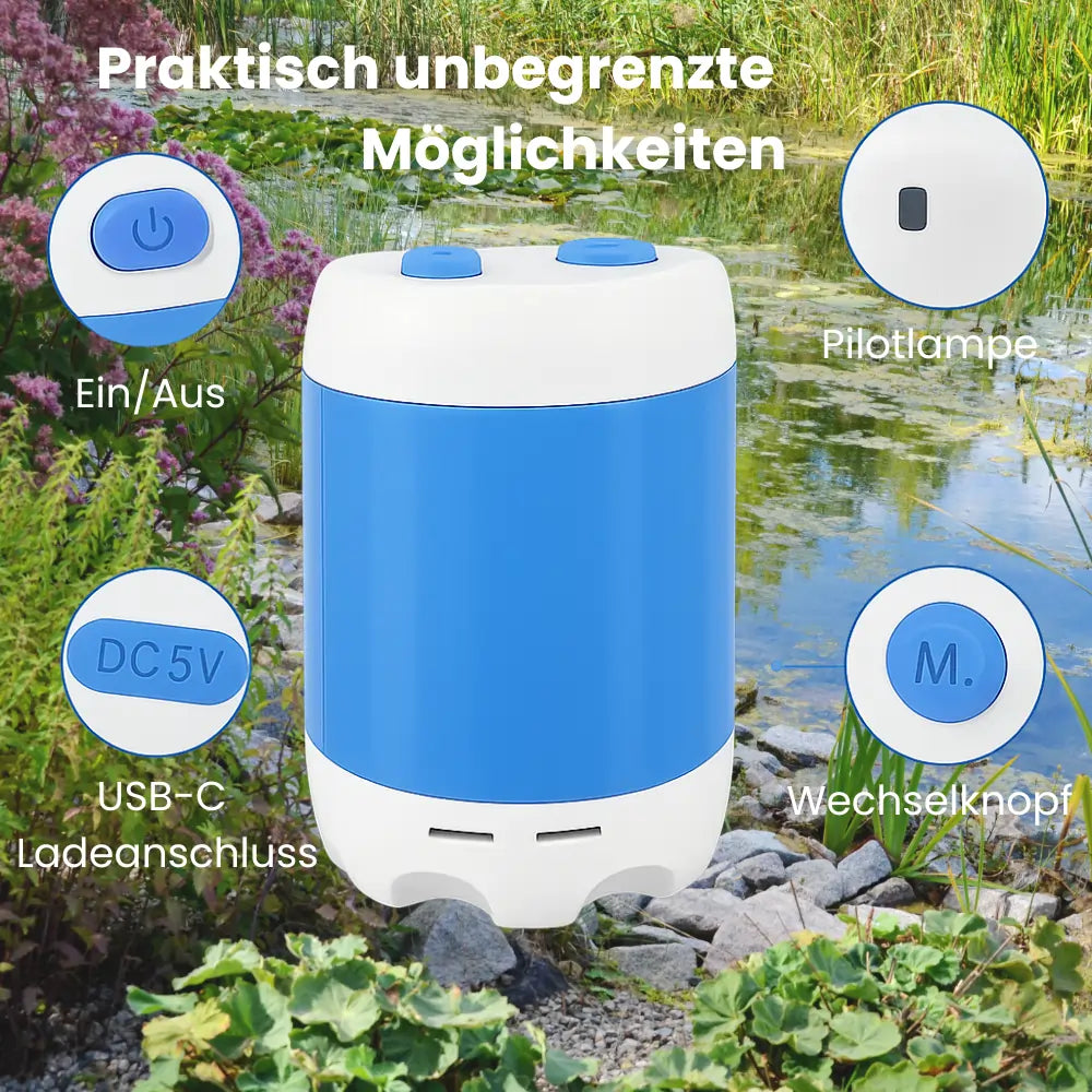 AquaFlow™ | Camping- & Gartendusche mit Akku