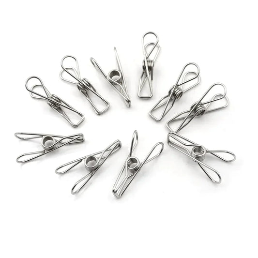 PowerClips (Umweltfreundliche 100% rostfreie Edelstahlklammern)