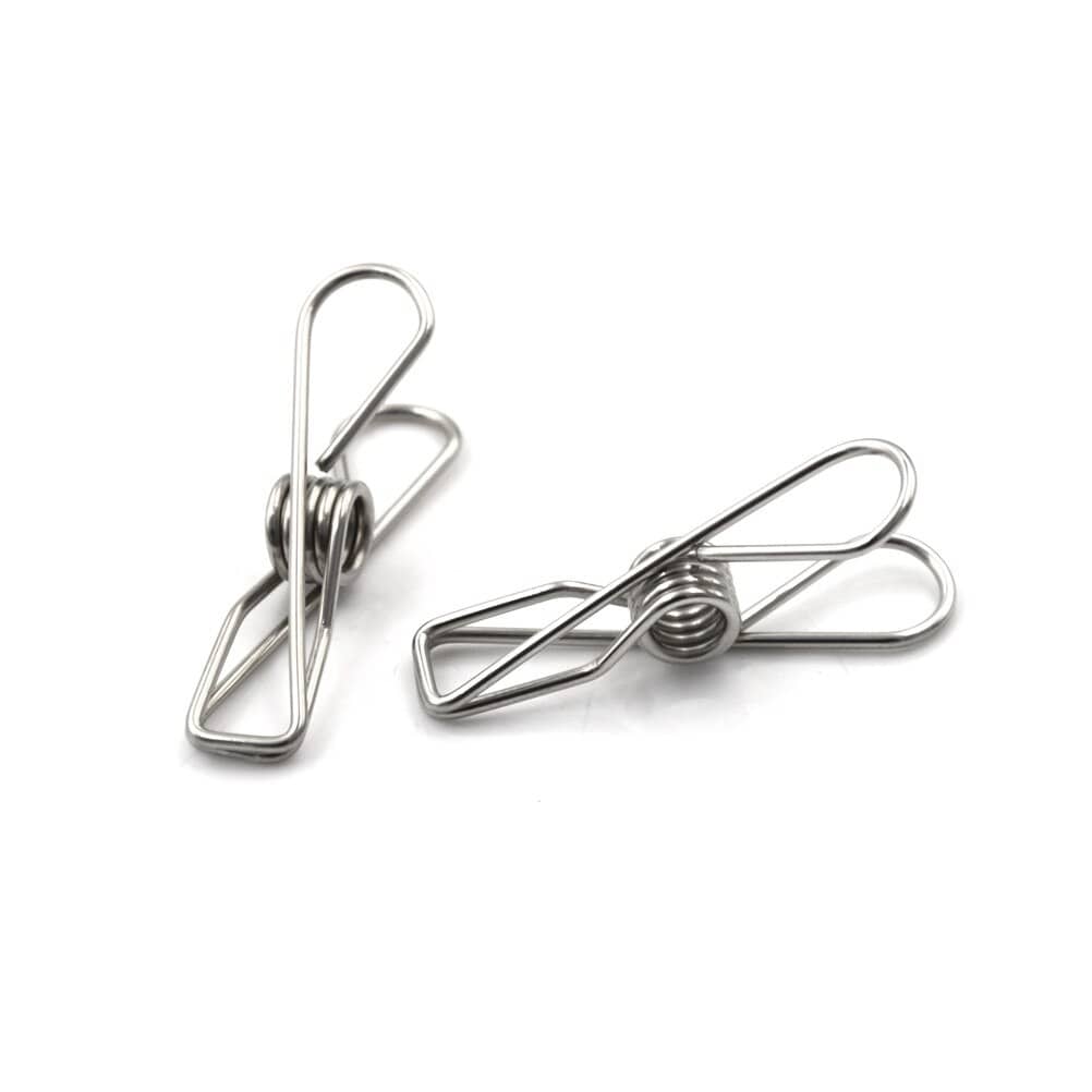 PowerClips (Umweltfreundliche 100% rostfreie Edelstahlklammern)