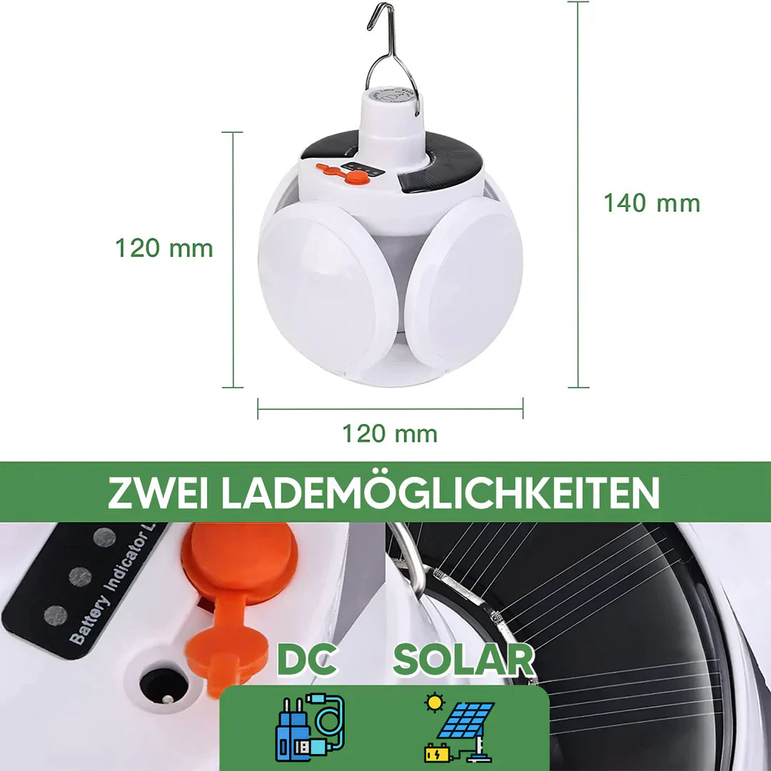 SmartLamp - Solarlampe mit 5 Leuchtflächen
